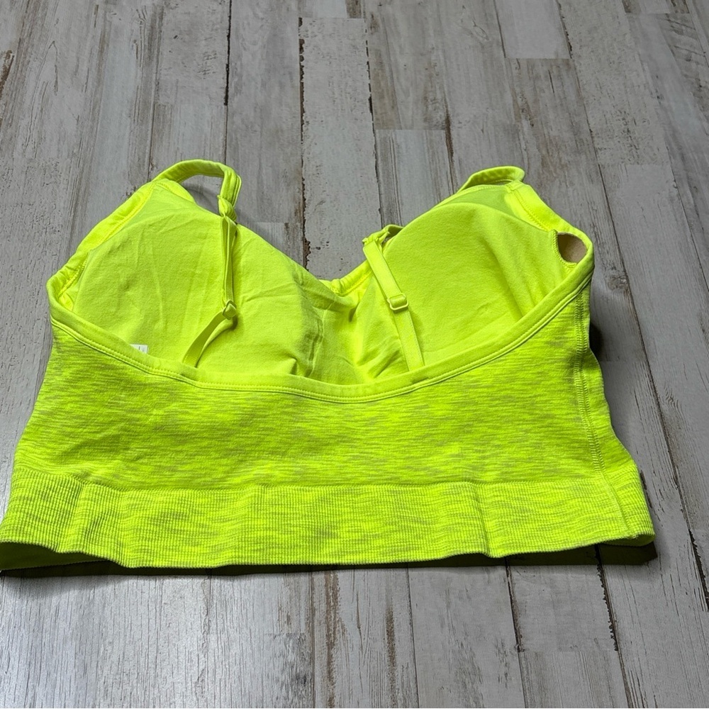 Old Navy Active 2X Womens Activewear Top Sports Bra Neon Built In Bra - Picture 13 of 15